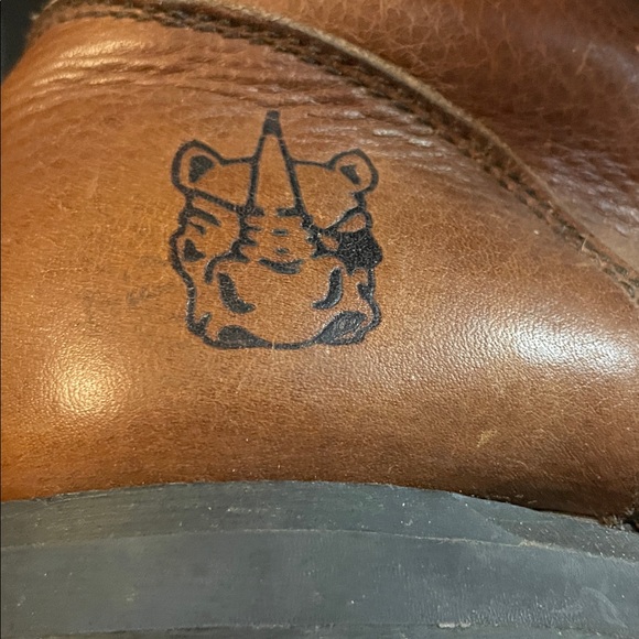 Rhino Brown Leather Lace Up Boots - Picture 10 of 13